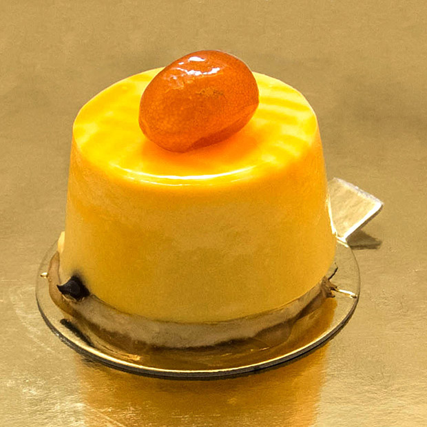 Mousse de naranja al Cointreau con chocolate